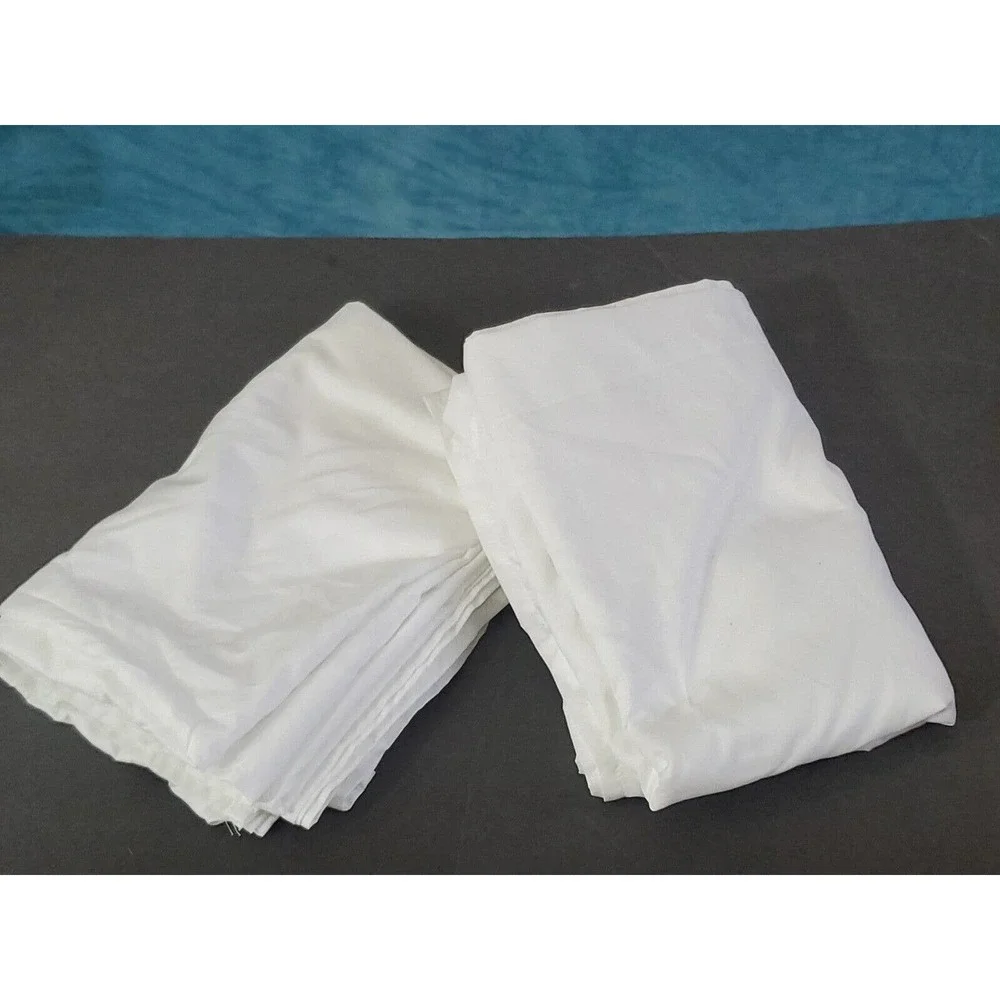 Cynthia Rowley 2 Full Size White Flat Only Sheets 83